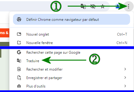 Chrome traducteur